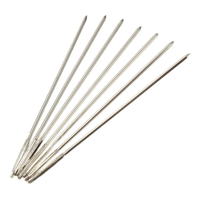 100pcs aiguille de queue d'argent pour l'aiguille de point de croix de tissu de