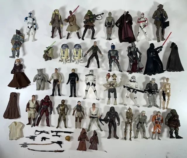 Vintage Star Wars Figures 00s/90s/80s LFL Kenner Bundle Job Lot -See Description