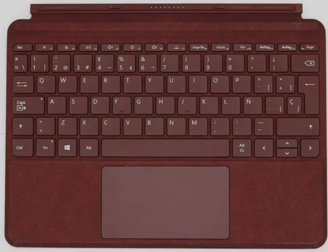 Clavier Microsoft Surface Go Signature Type Cover - QWERTY espagnol - Bourgogne
