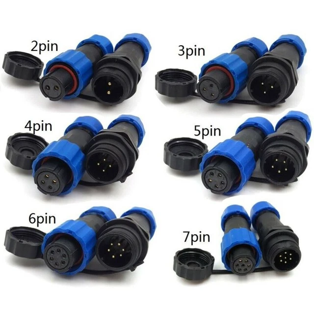 Connecteur Aviation GX16 – Mâle/femelle, 16mm, 2 à 7 Broches Au Choix, Lot D'un Ensemble