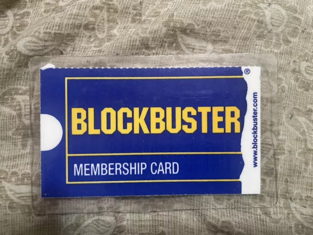 Vintage Blockbuster Video Membership Card Laminated