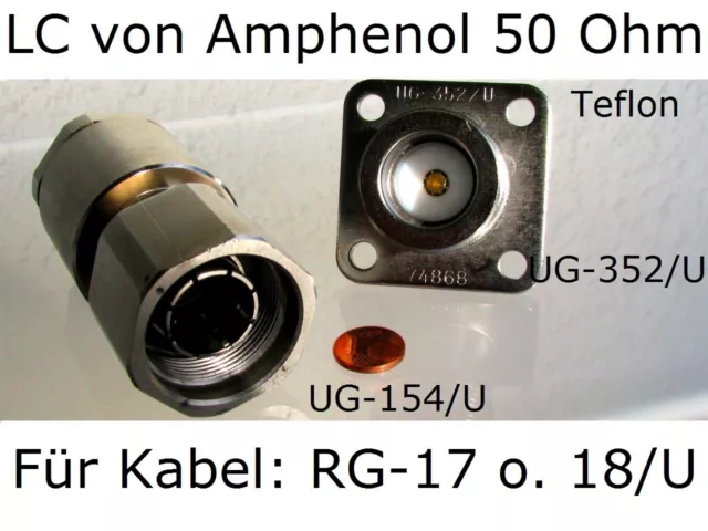 Amphenol HF- & Koax-Steckverbinder BNC/TNC/C/N/HN/LC/MB/SMA-B-C,TWIN,Triax 13/30