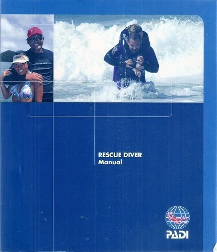 2008 Rescue Diver Manual PADI Version 3.05 w/ Diving Accident Management Flo...