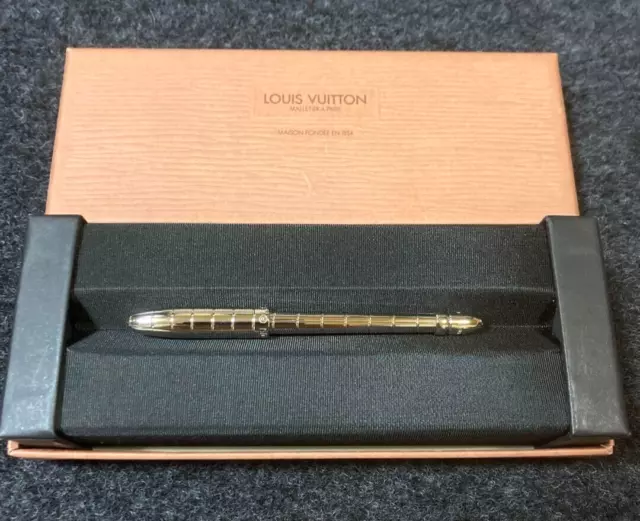 Louis Vuitton Giveaway Ballpoint Pen Gold Stylo for Agenda without