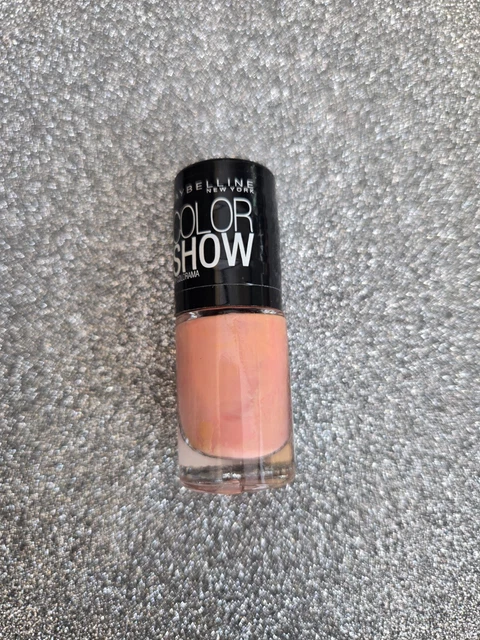 Vernis à Ongles Gemey Maybelline Colorshow 426 Peach Bloom - 7 Ml, Brillant, PAO 24 Mois - Neuf