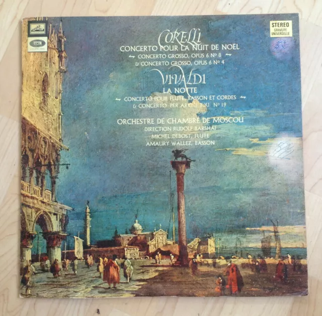 33 RPM Orch. Bedroom Moscow Vinyl LP 12 " Corelli: Nuit De Christmas -vivaldi: