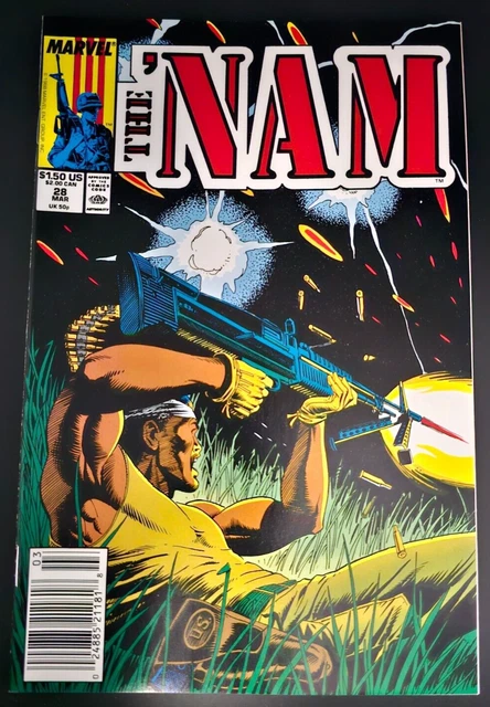 THE 'NAM Marvel Comics No. 28 "Th Border Line" 1989 Doug Murray RAW