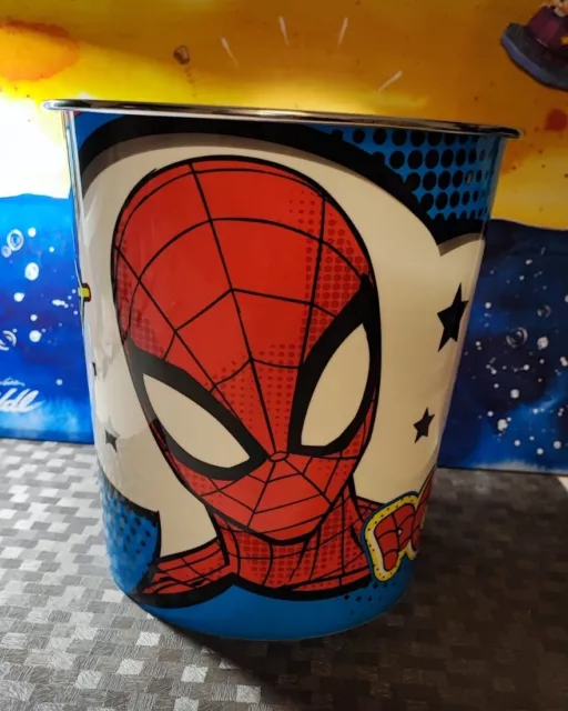 Neuer original Marvel Spider-Man Spiderman  Papierkorb Mülleimer Korb 22 x 21 cm