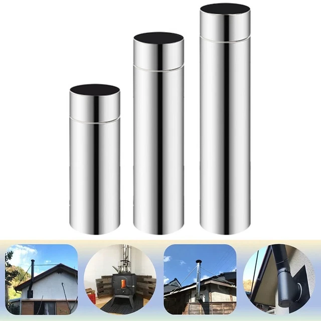 Tubo de acero inoxidable de 2,3 pulgadas revestimiento rígido multicombustible 20-40 cm