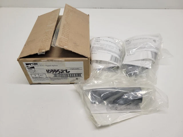New Old Stock! 3M Motor Lead Pigtail Splice Kit 3 Splice/Box 5302