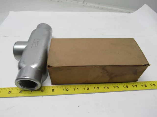 Killark Electric OT-4 1-1/4" Aluminum Conduit Body Lot of 2 New W/ 1 Cover