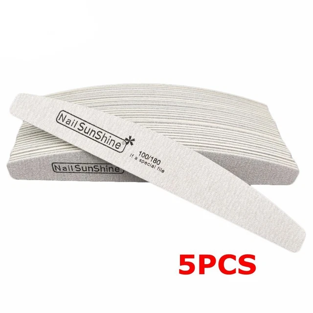 Manicure Pedicure Sanding Buffer Double Sided Nail Care Wooden Nail Files