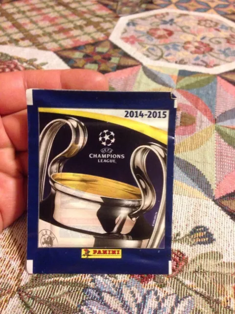 Bustina Di Figurine Sigillata Calciatori Champions League 2014/15Edizione Panini