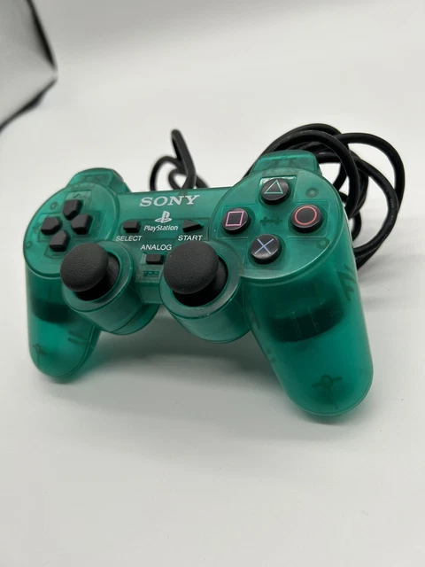 SONY PLAYSTATION PS2 Emerald Green Controller OEM DualShock SCPH-10010 ...