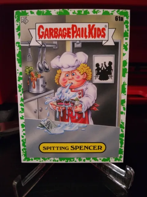 2021 Topps Garbage Pail Kids Food Fight Booger Green Spitting Spencer #61a MINT!