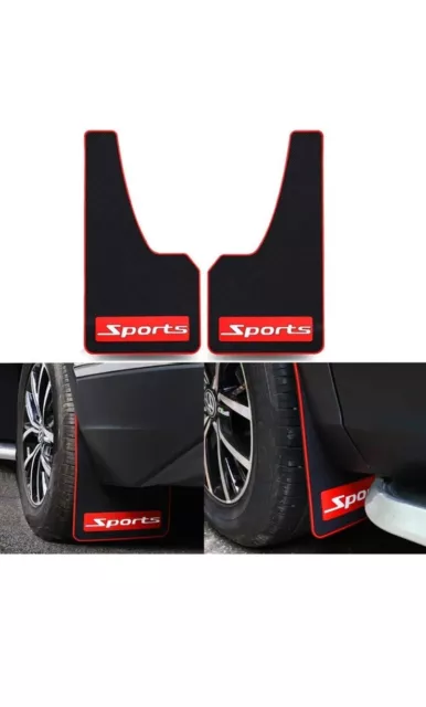 Universal Car Mud Flaps Rubber Mudguard Splash Guards Rubber Mudguard Sports NEW