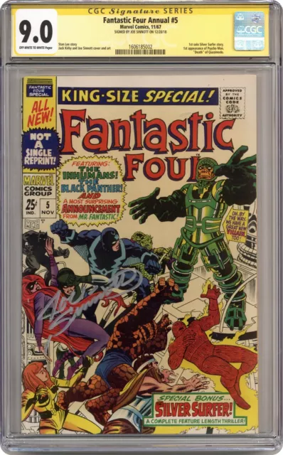 Fantastic Four Annual #5 CGC 9.0 SS Joe Sinnott 1967 1606185002