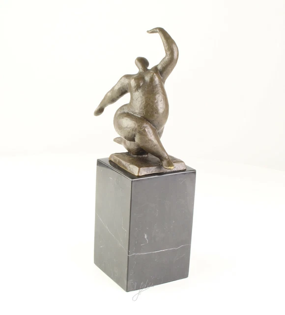Femme nue accroupie - Statue en bronze - Sculpture Érotique - 20 cm de haut