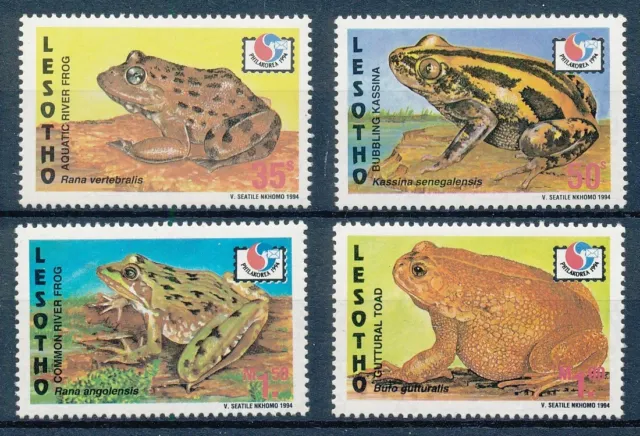 [BIN18556] Lesotho 1994 Frogs good set very fine MNH stamps