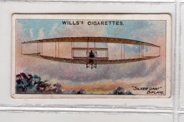 Wills Australia Aviation Card #43 Graham Bell's Silver Dart Canada 1909