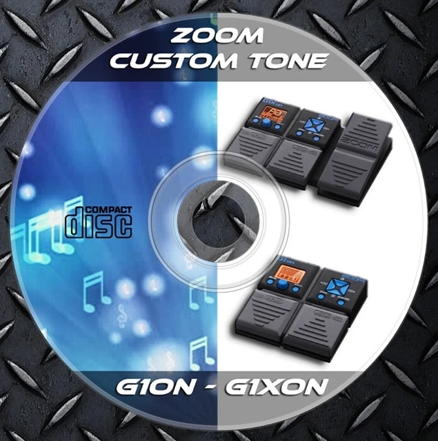 1.100 Patches ZOOM G1on-G1Xon Multi Effects. Tone Preset Library CD-ROM