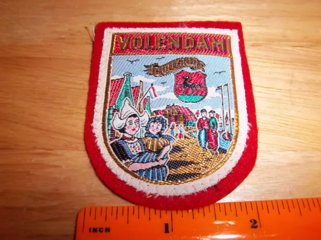 Volendam, The Netherlands, Holland beautiful woven style Patch, colorful