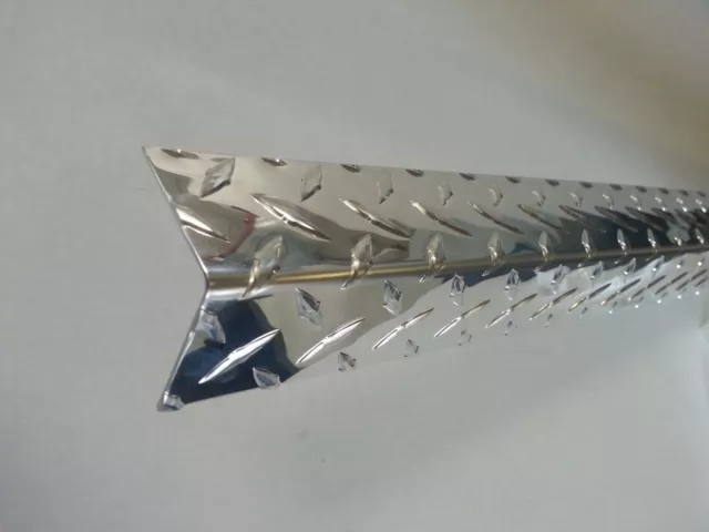 1/8" Aluminum Diamond Plate Corner Guards Angle 1" x 2 1/2" x 48"