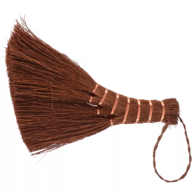 Mini Palm Broom - Natural Home Cleaning Tool with Wood Handle-EK