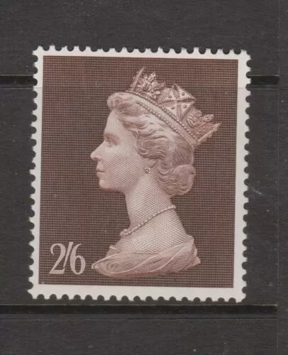 GB 1969 SG787 QEII - 2/6d  BROWN LARGE MACHIN DEFINITIVE - MNH