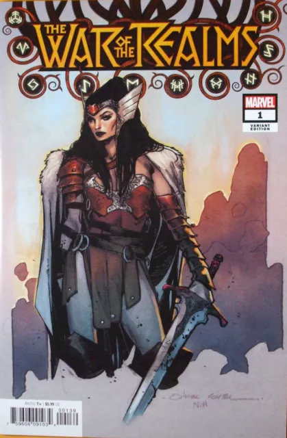 WAR of the REALMS #1 (Lady Sif Olivier Coipel Variant ) Marvel comics 1st print
