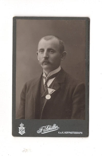 CDV Foto Herrenportrait mit Orden - Wien 1900er