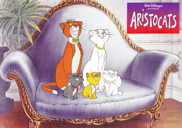 ARISTOCATS, 8 Aushangfotos, 20. Zeichentrickfilm von Walt Disney, USA 1970