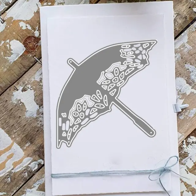 Umbrella Metal Cutting Dies Die Cut Stencil Embossing Q7C1- Photo DIY S1T7 U9J3