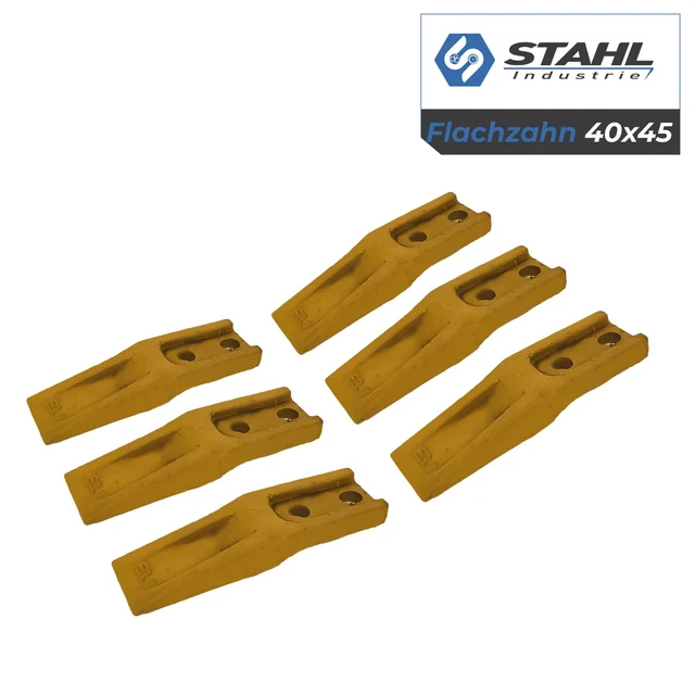 Anschraubzahn Flachzahn Gabelzahn 4er-Pack Anschraubzähne – Flachzahn & Gabelzahn Für Bagger, Lochabstand 40-45 Mm, Verschleißfester Stahl Anschraubzahn Flachzahn Gabelzahn 4er-Pack Anschraubzähne – Flachzahn & Gabelzahn Für Bagger, Lochabstand 40-45 Mm, Verschleißfester Stahl