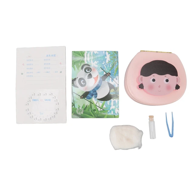 Baby-Zahn-Andenken-Box Baby-Zahn-Halter Rekorddatum Wachstum