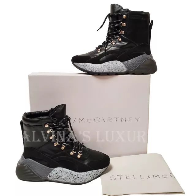 STELLA MCCARTNEY SNEAKERS Hi Top Eclypse Faux Leather Suede Hiking $750 ...