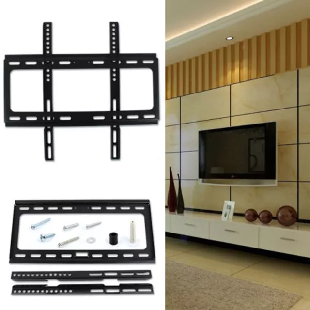 Tv Wall Bracket Mount Slim For 26 30 32 40 42 50 63 Inch 3D Lcd Led Plasma