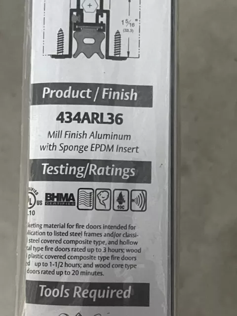 Pemko 434Arl36 Automatic Door Bottom,27/32 X 36 In 3