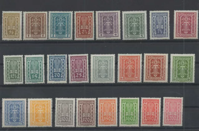 Östereich 1922 Michel-Nr. 360 - 397 in postfrisch