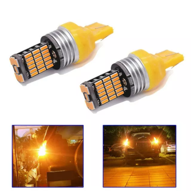 Canbus 7440 Luce segnale di svolta ambra LED per auto T20 WY21W luce posteriore 3