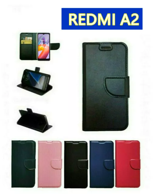 Cover Custodia A Libro  Chiusura Clip Magnetica Per Xiaomi Redmi A2