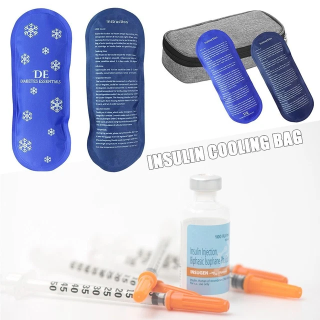 Pillola tascabile diabetica più fredda protezione insulina sacchetto raffreddamento gel freddo impacco ghiaccio