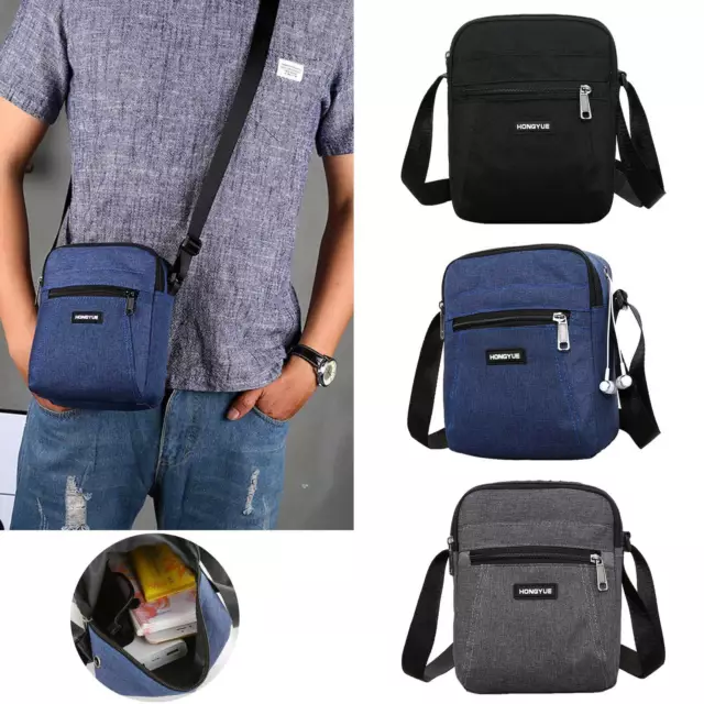 Mens Messenger Bag Crossbody Shoulder Bags Travel Bag Man Purse Small Sling Pack