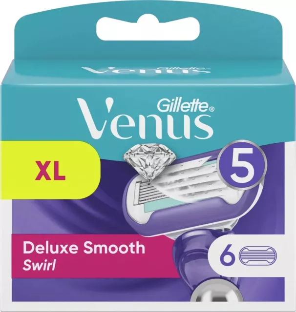 Gillette Venus Deluxe Smooth Swirl Rasierklingen Damen 6er Pack