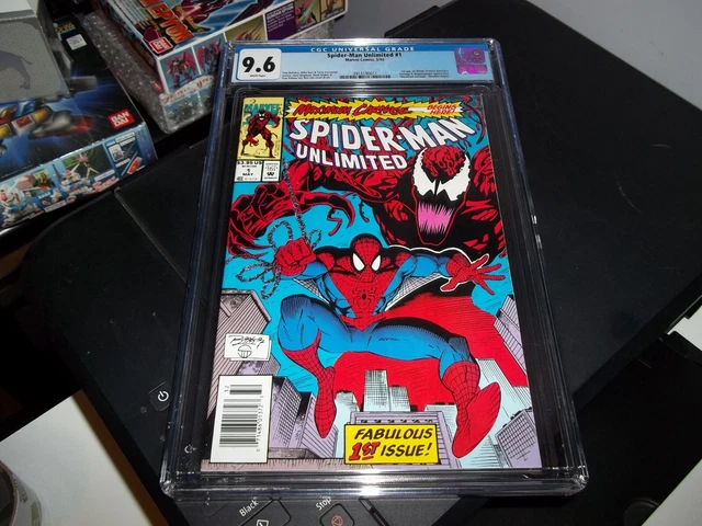 SPIDER-MAN Unlimited #1 CGC 9.6 NM 1st Appearance Shriek! RARE NEWSSTAND!! 1993