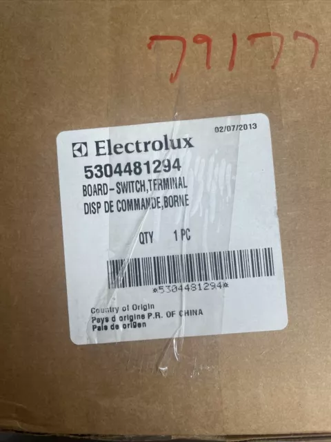 New Genuine OEM Electrolux Frigidaire Refrigerator Switch Board 5304481294