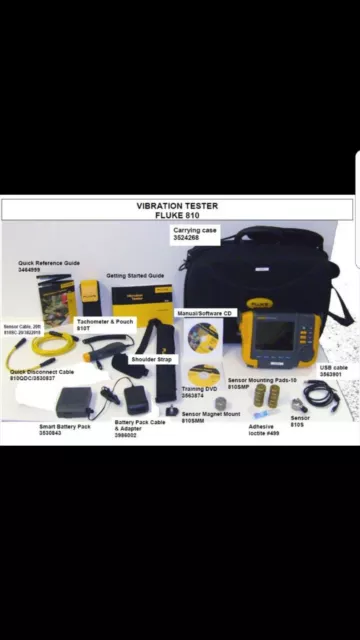 Fluke 810 Handheld Mechanical Machine Vibration Tester w/ Tachometer 3