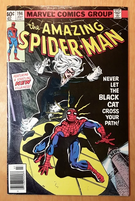 Amazing SPIDER-MAN #194 (1st BLACK CAT) News Stand Edition / HIGH Grade NM- Copy