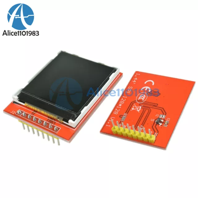 2PCS 1.44" Red Serial 128X128 SPI Color TFT LCD Module Replace Nokia 5110 LCD 2