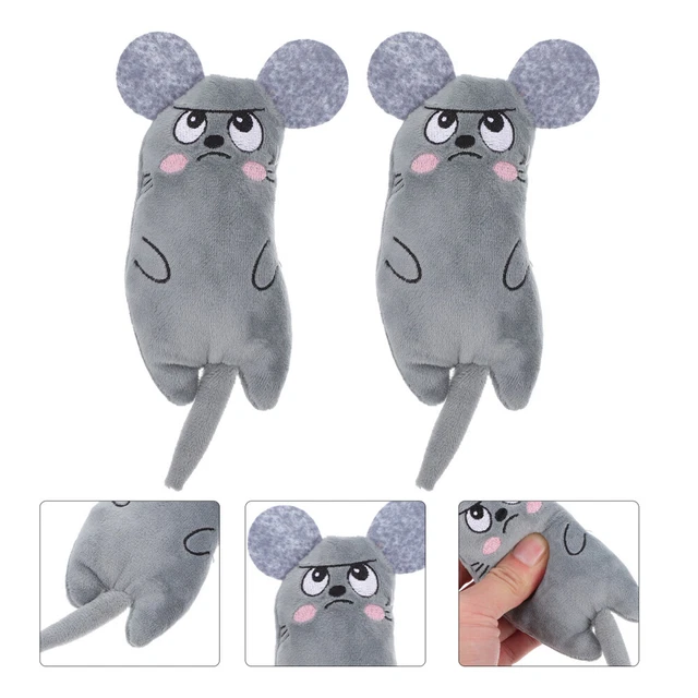 2 Pcs Cat Game Toys Plush Toy Teething Toys Puppies Catnip Plush